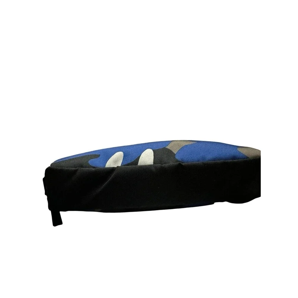 L.L.Bean Blue Camo Zipper Polyester Pencil Case, Cable Organizer, Pouch